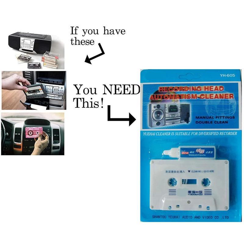 Cassette Tape Head - Kit di Pulizia e Smagnetizzazione per
