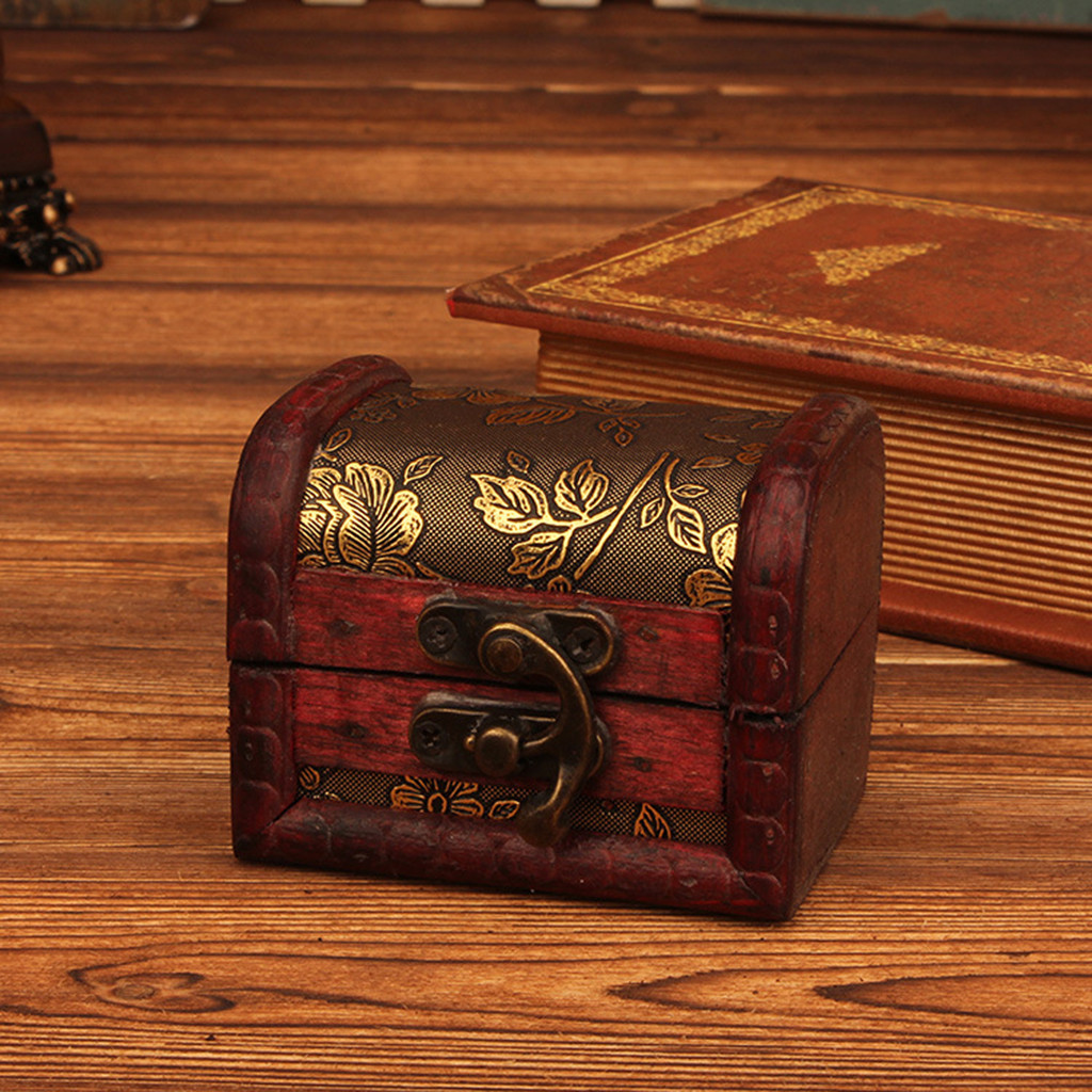 Vintage Item - Scatola portagioie in legno stile vintage
