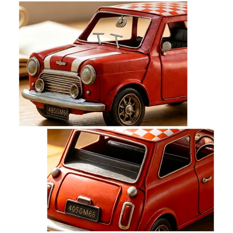 Vintage Collectible Christmas Ornaments - Modello auto d'epoca antica in bronzo,