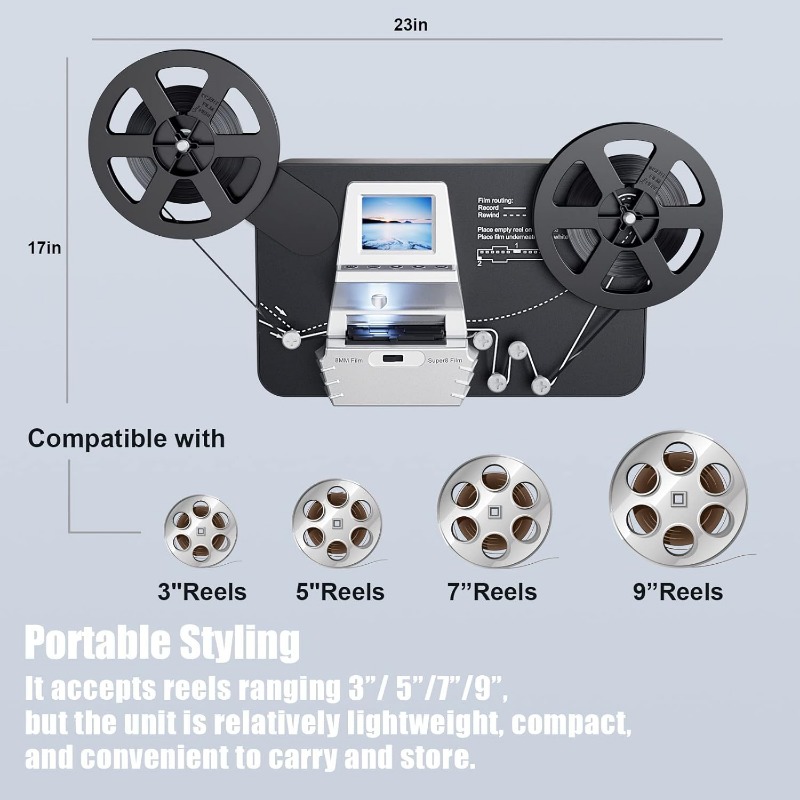 Convertitore da pellicola 8mm  - Super 8 Film Reel recensione e prezzo