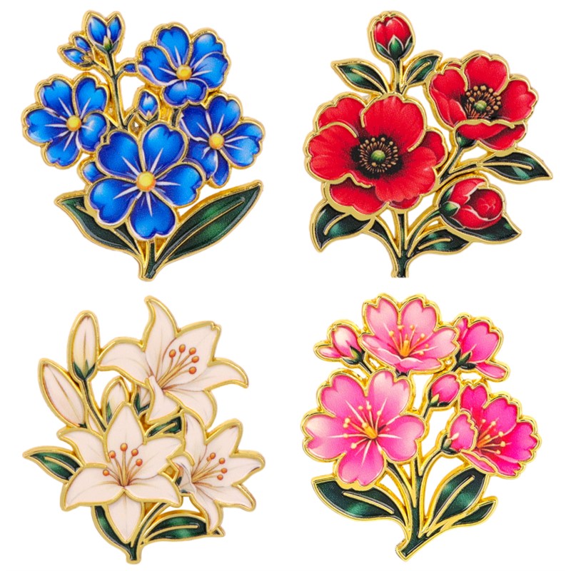 Spilla smaltata floreale vinta - Vintage Item recensione e prezzo