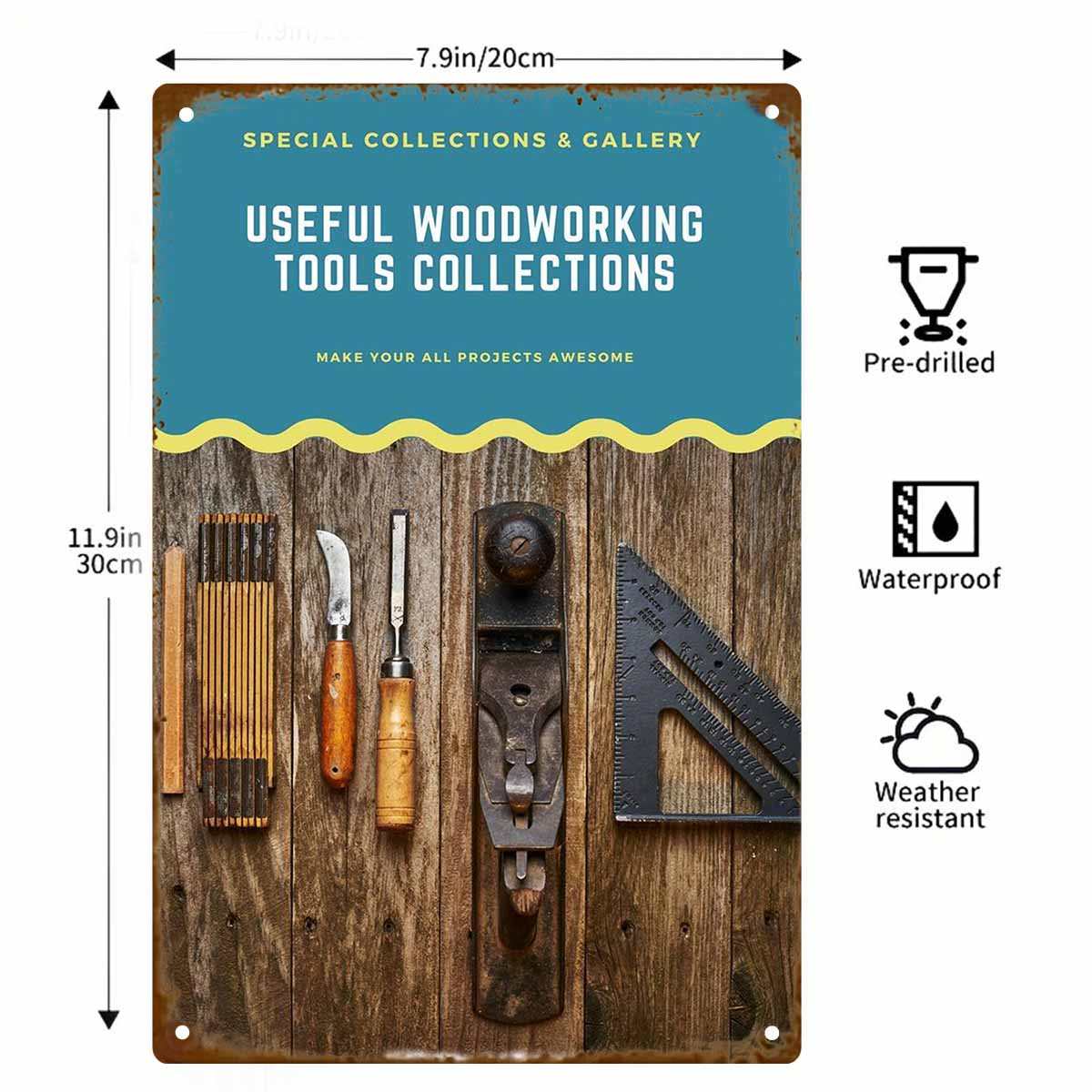 Insegna da parete vintage in m - Collectible Vintage Tools recensione e prezzo